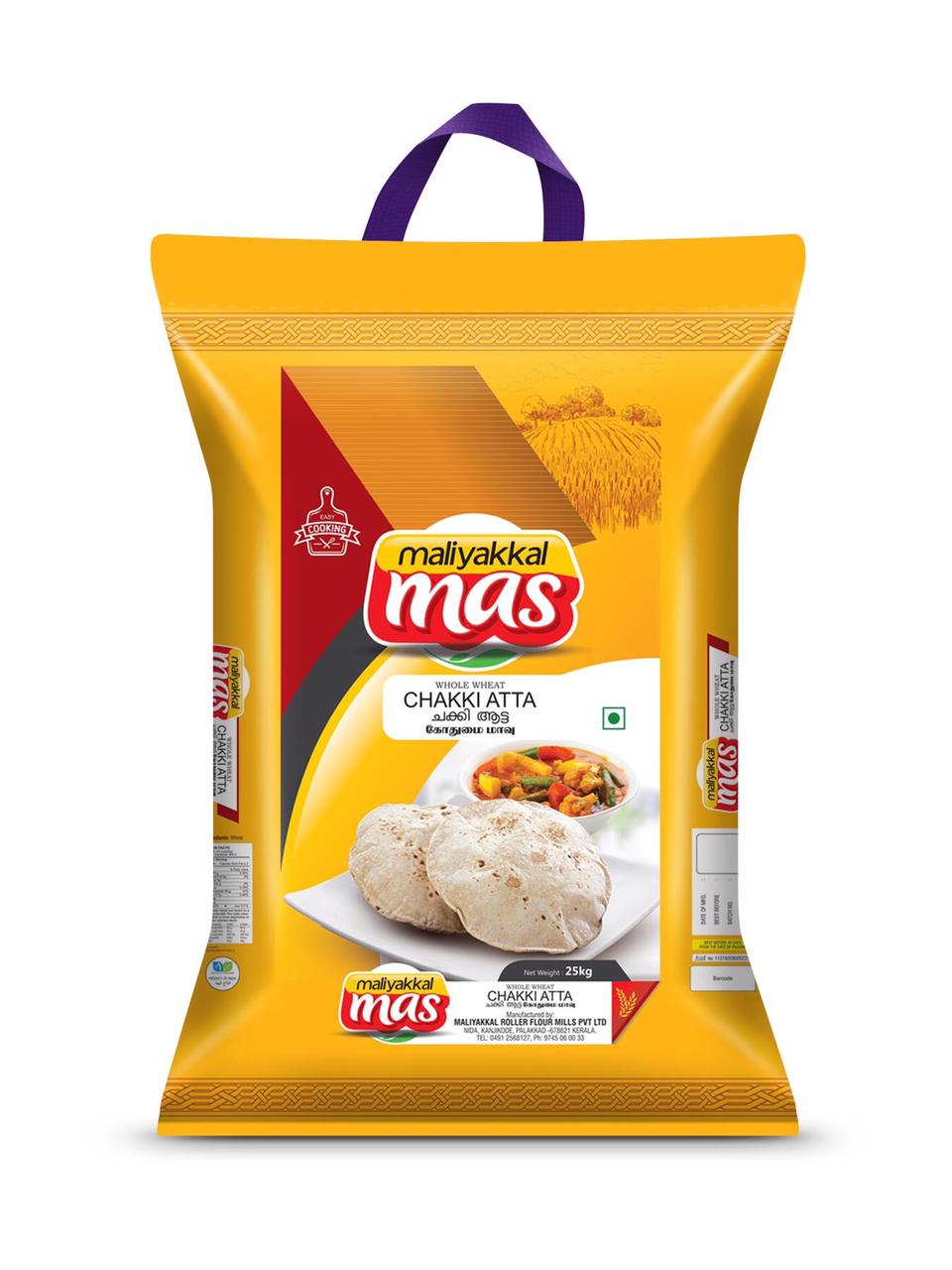Maliyakkal Whole Wheat Atta Packet